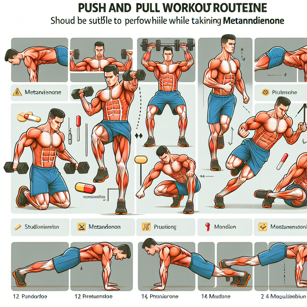 Qué rutina de empuje y tracción va mejor con Metandienona