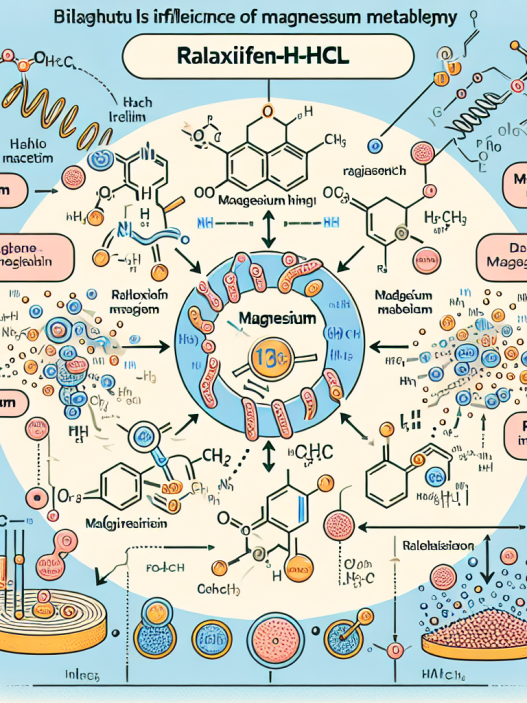 Cómo influye Raloxifen-HCl en el metabolismo del magnesio