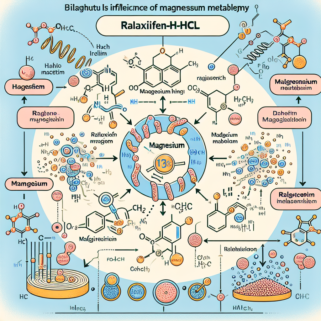 Cómo influye Raloxifen-HCl en el metabolismo del magnesio