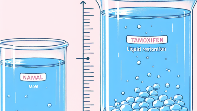 Cuánto líquido se retiene usando Tamoxifeno