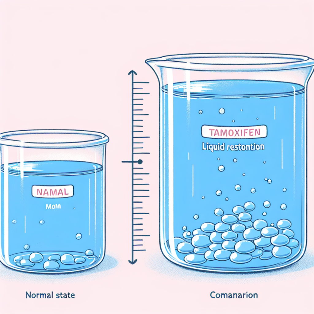 Cuánto líquido se retiene usando Tamoxifeno