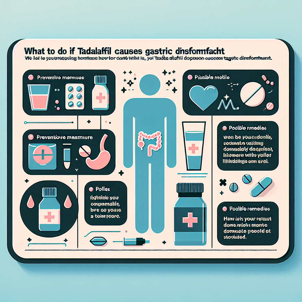 ¿Qué hacer si Tadalafil causa molestias gástricas?