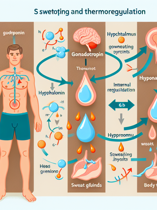 Cómo afecta Gonadotropina a la sudoración y termorregulación