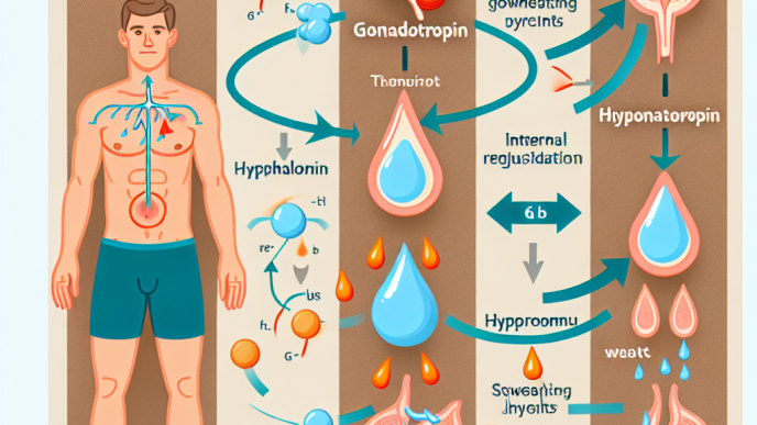 Cómo afecta Gonadotropina a la sudoración y termorregulación