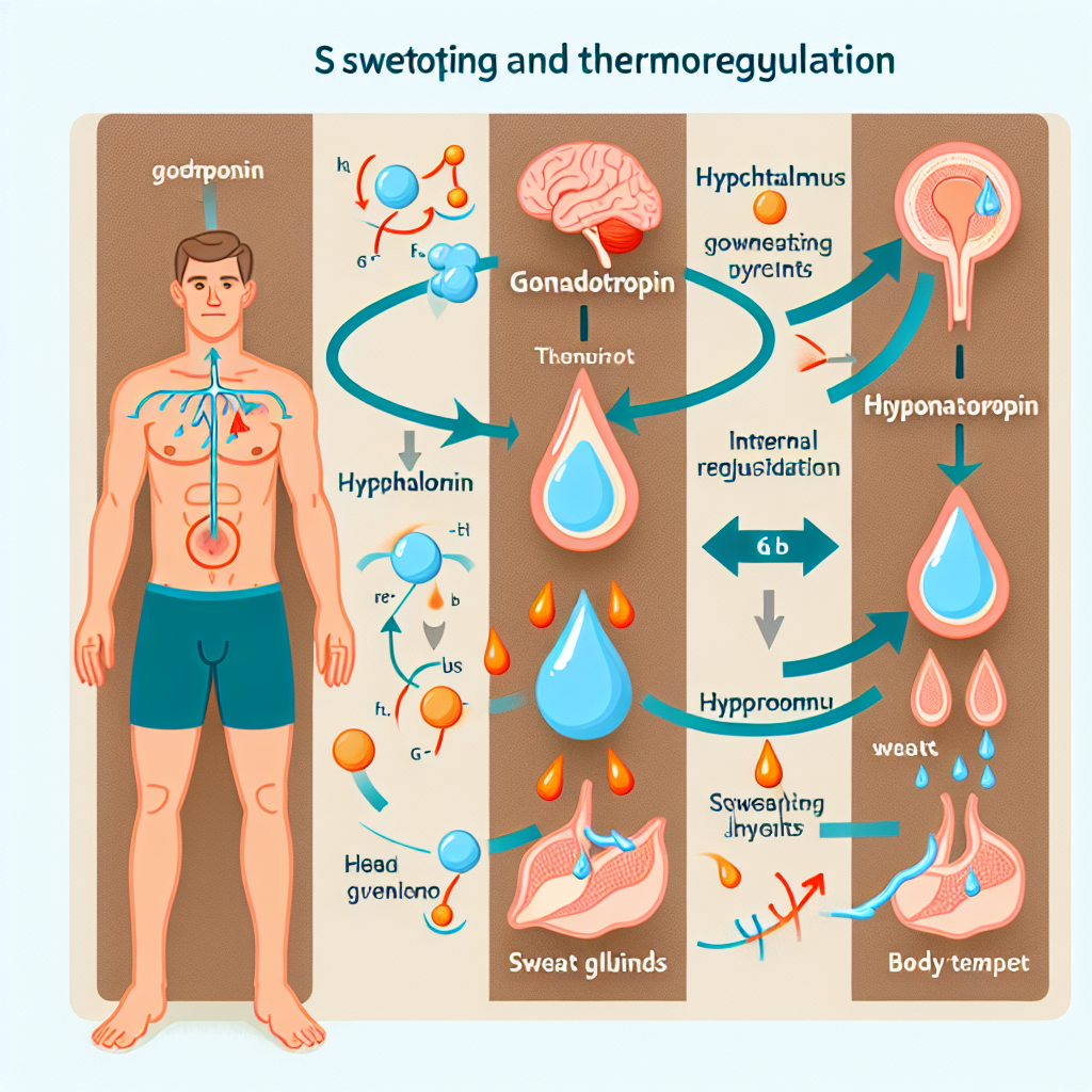Cómo afecta Gonadotropina a la sudoración y termorregulación