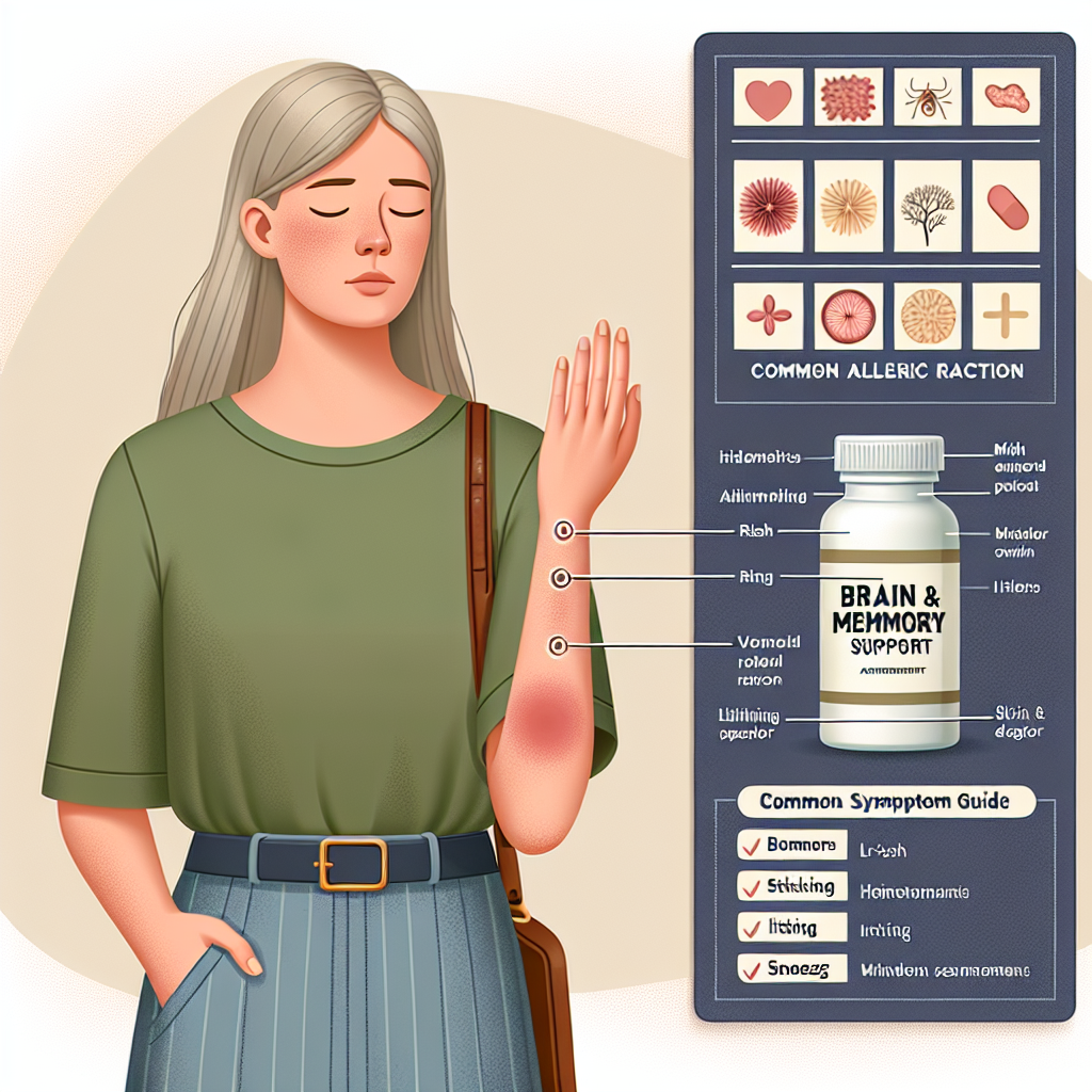 Cómo identificar una reacción alérgica leve a Apoyo al cerebro y la memoria